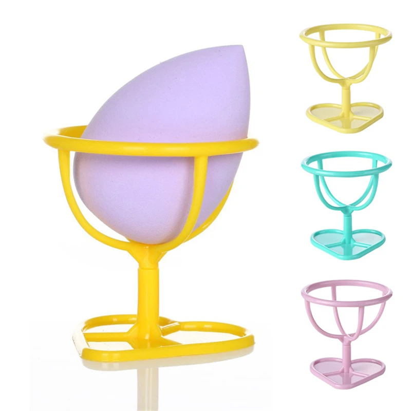 Multi-color Makeup Beauty Egg Powder Puff Sponge Display Stand Drying Holder Rack Cosmetic Sponge Puff Holder Storage Bracket