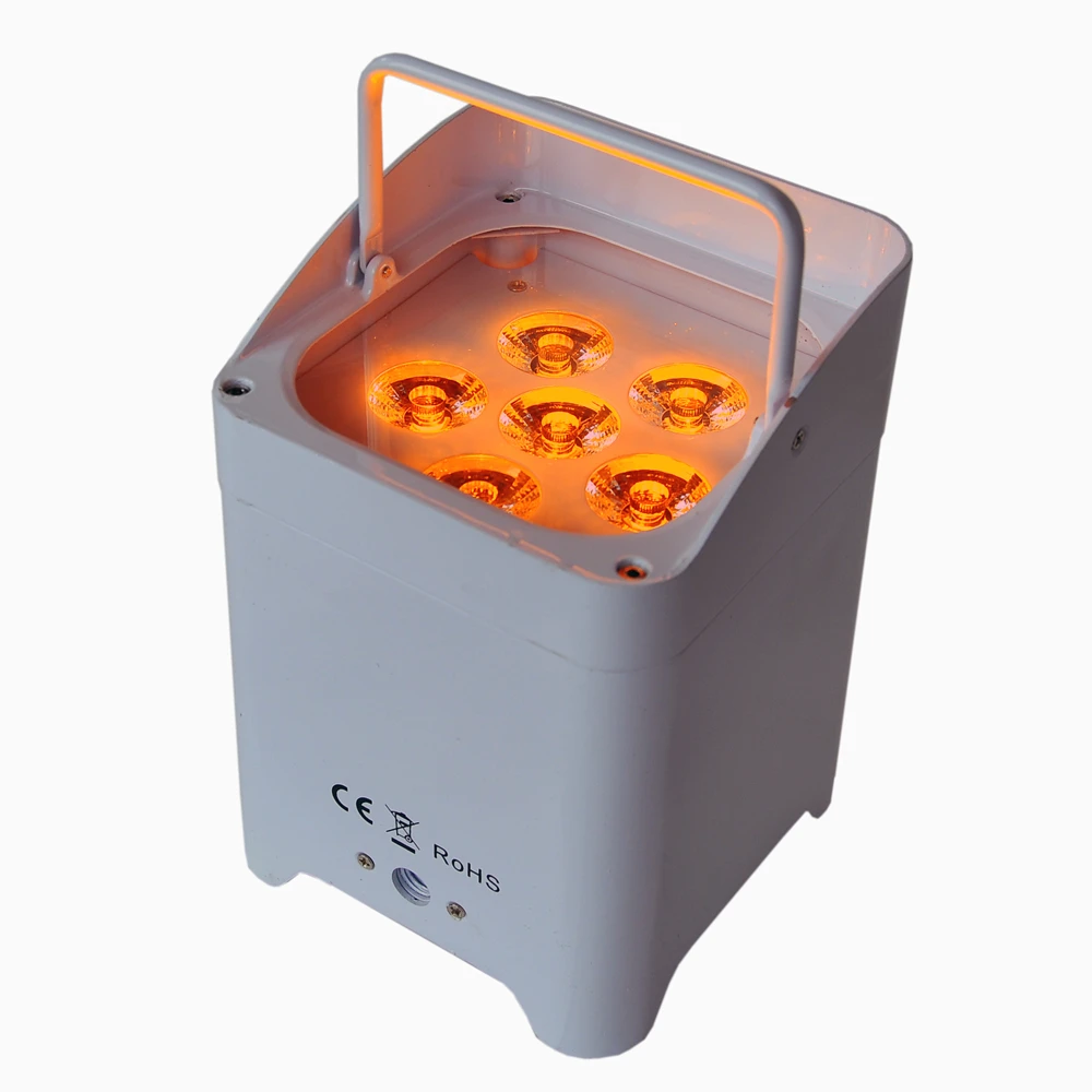 Imagem -05 - Tiptop-uv Bateria Plana sem Fio Dmx Led Uplighting Receptor Infravermelho Built-in Dmx em 6x18w Rgbwa 2.4g