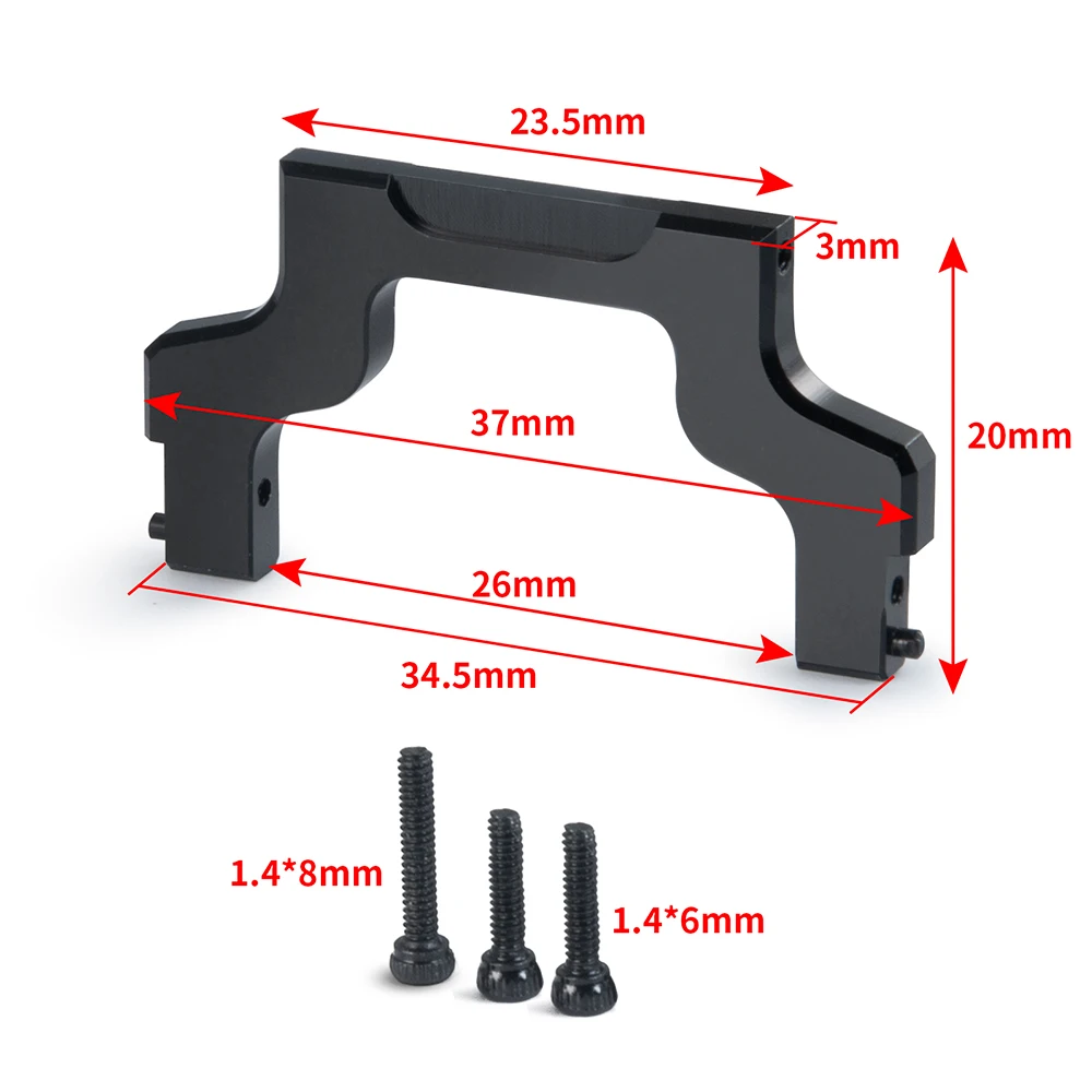 AXSPEED Metal Front Rear Bumper Mount for Axial SCX24 AXI00001 Chevrolet C10 1/24 RC Crawler Truck Car Shell Body Frame Parts