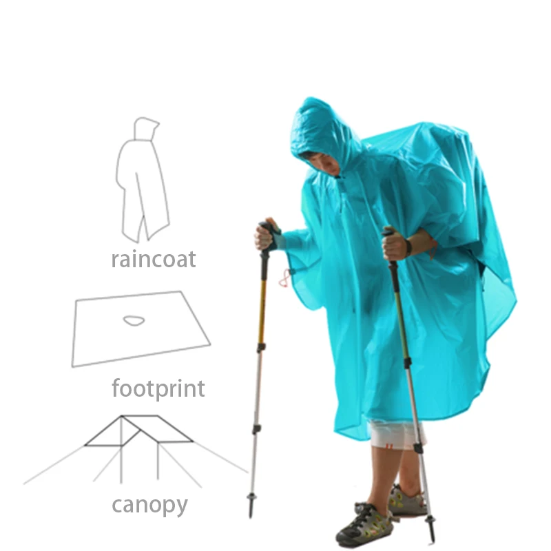 

3F UL GEAR Single Person Ultralight Hiking Cycling 15D Silicone Raincoat Outdoor Awning Camping Mini Tarp Sun Shelter