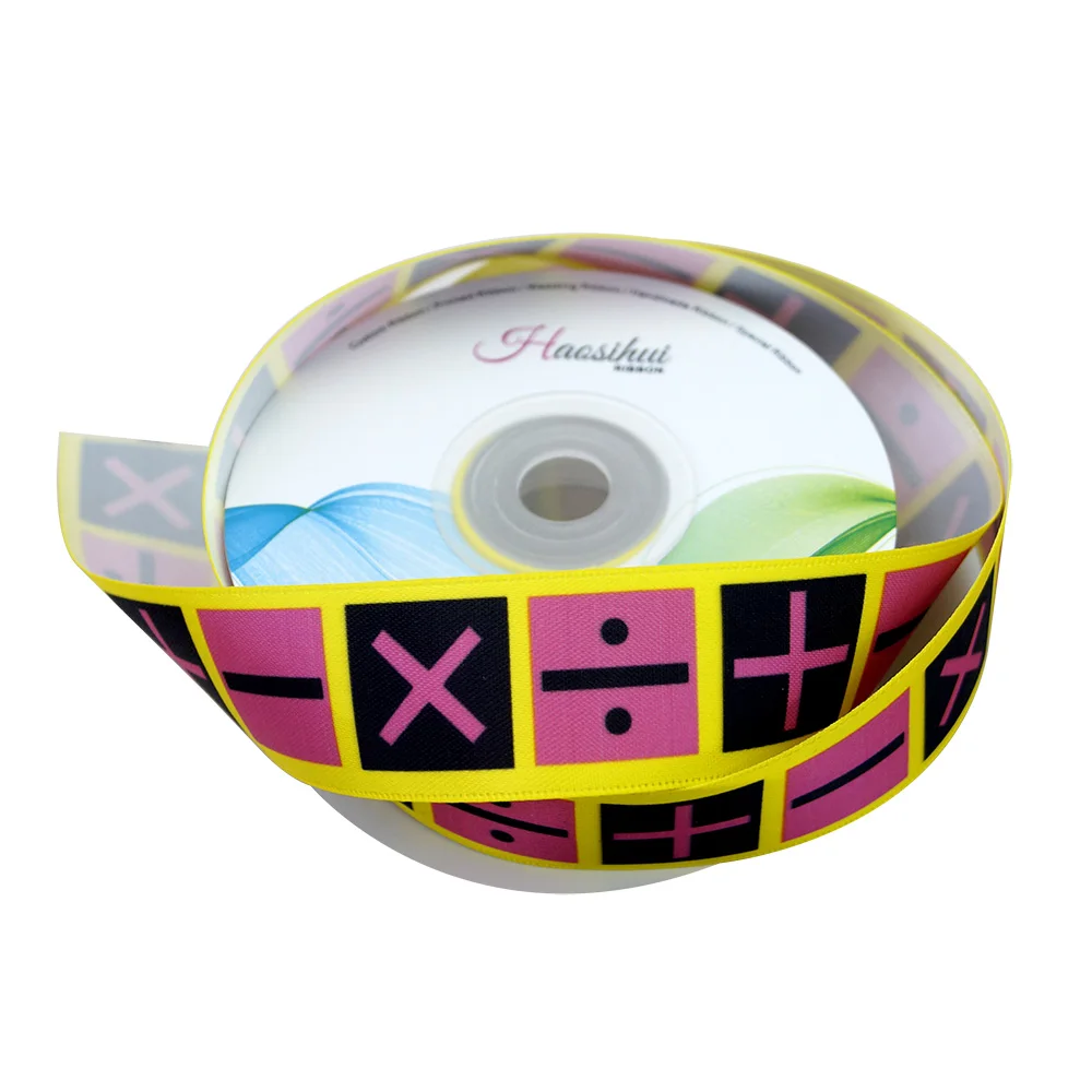 HAOSIHUI Maßgefertigtes Bastelband 10/50 Yards Ripsband/Satinband mit Motiven – Detail 10