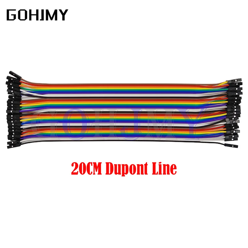 Dupont Line 10CM 20CM 30CM 40Pin Male To Male + Male To Female And Female To Female  Wire Dupont Cable For Arduino DIY KIT