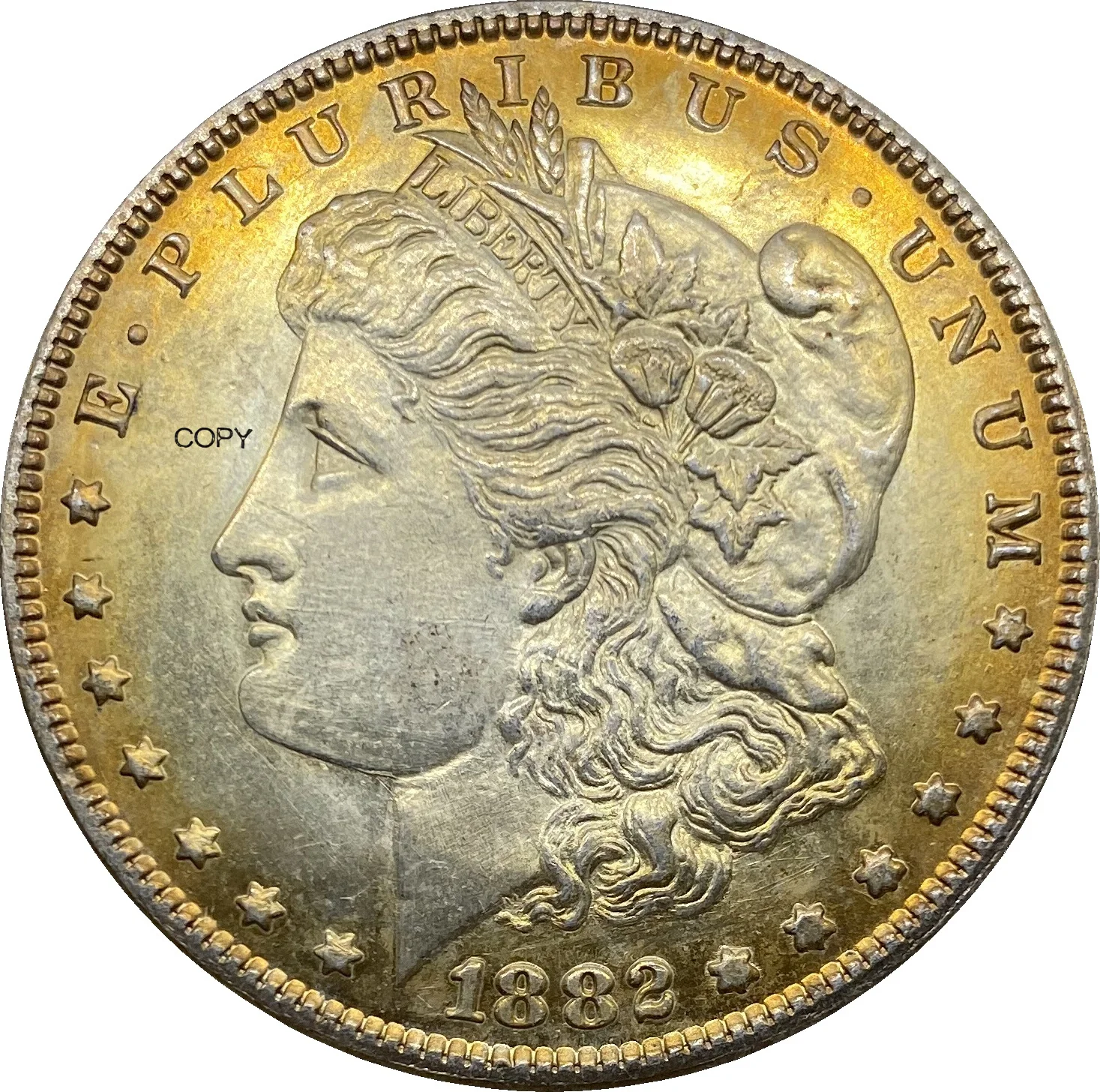 United States 1882 O Morgan One Dollar US Coin Cupronickel Plated Silver Morgan Silver Dollor Coins