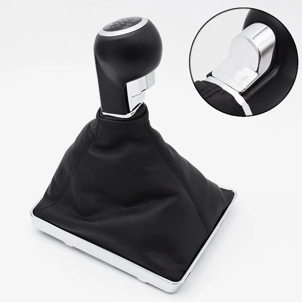 5/6 Speed Car Gear Shift Knob Lever Stick Gaitor Boot Cover For Opel/Vauxhall Astra H 2005 2006 2007 2008 2009