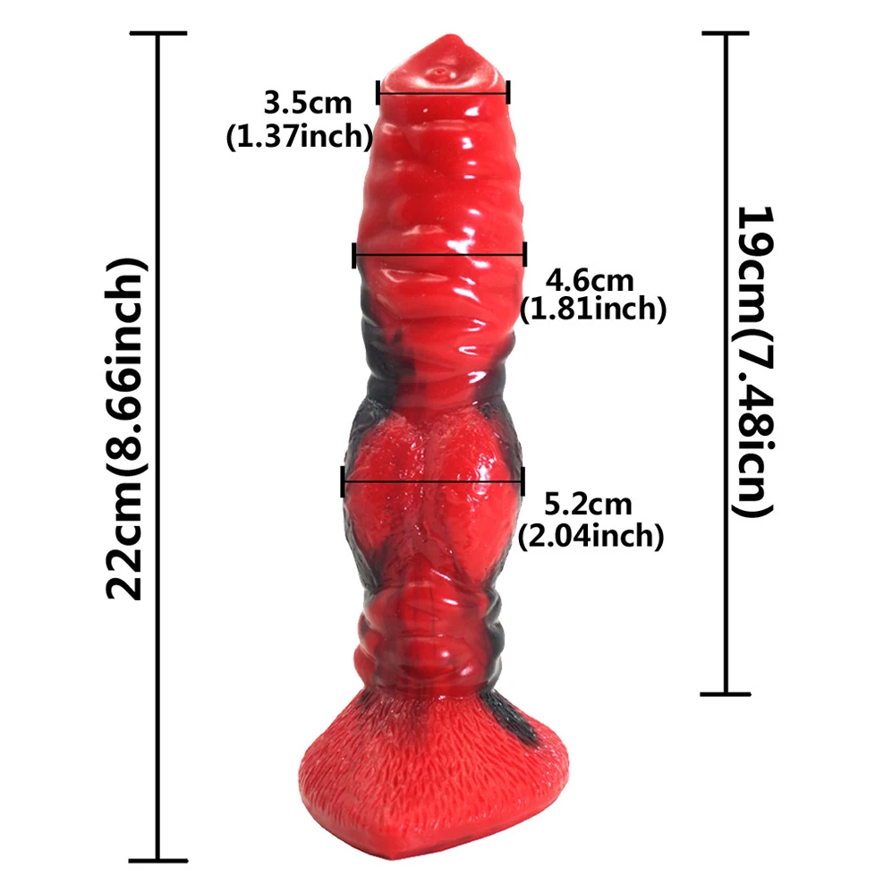 FAAK 2020 new red and black colorful animal horse dildo dog wolf fake penis sex toys for women female masturbate adult games