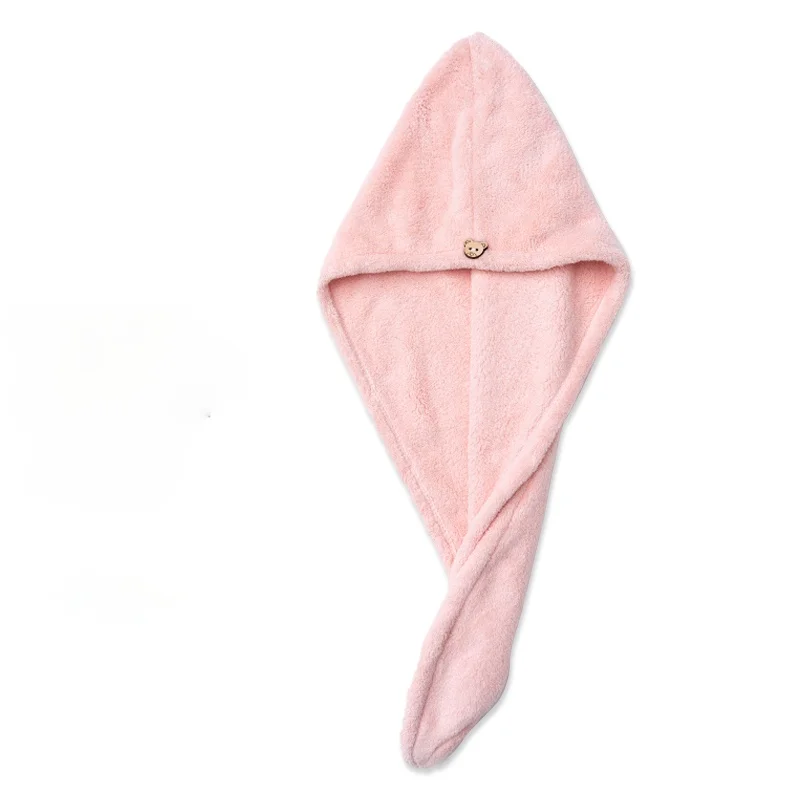 GY Hair-Drying Cap Super Absorbent Hair Washing Quick-Drying Towel Closed Toe Female Thickened Hair Turban Artifact