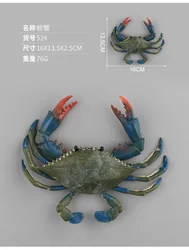 1pc 16cm Big Size Sealife Animal Green Blue Crab Model Action Figures Children Cheap Toys Gifts Display DIY