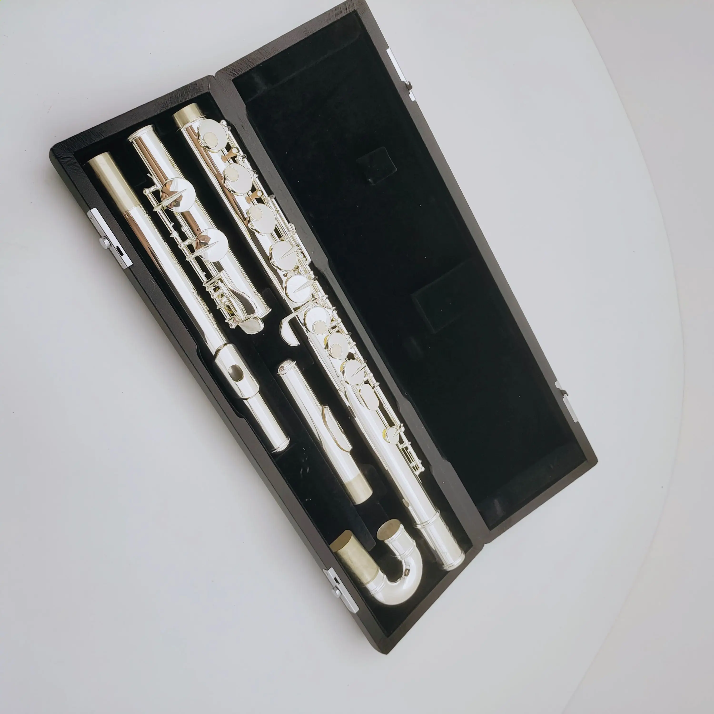 Hot Selling Muramatsu  Alto Flute G Tune 16 Closed Hole Keys Sliver Plated Musical Instrument with case free shipping