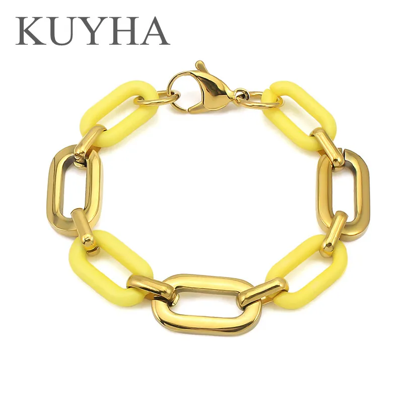 New creative chain 18k gold plaited bracelet with necklace trendy wholesale for girl women