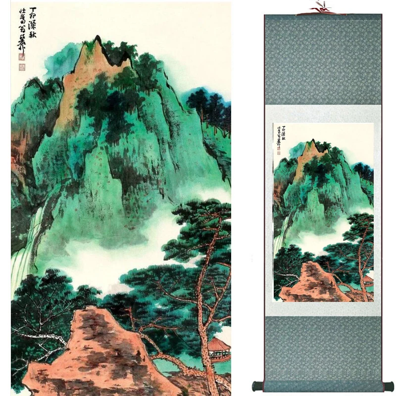 

landscape painting Home Office Decoration Chinese scroll painting Mountains and river painting 20190812024