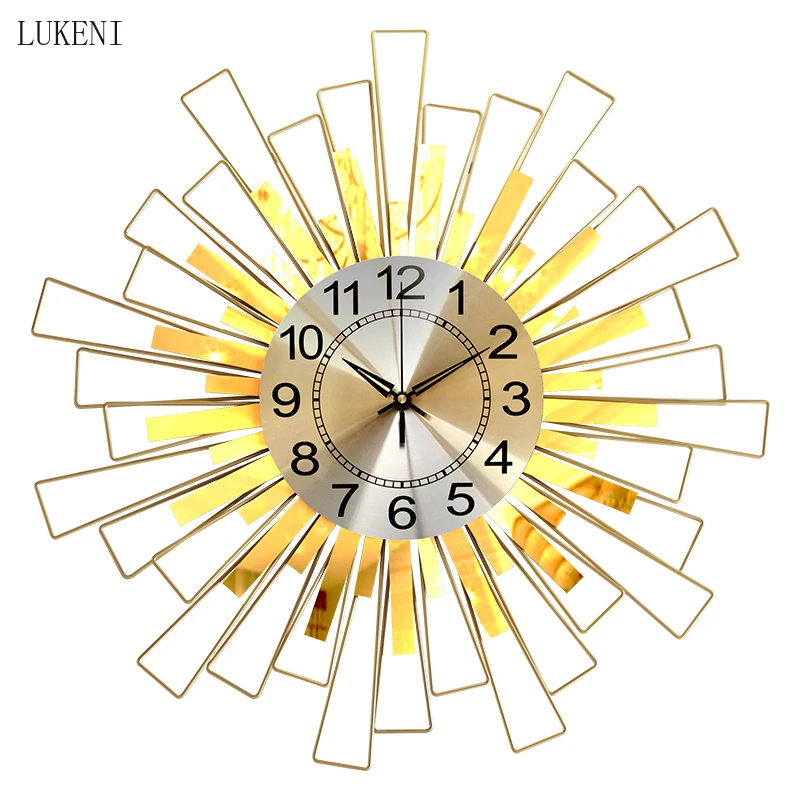 Wall Clocks Living Room Home Fashion Light Luxury Clock Modern Simple Fashion Creative Clock Decoration Bedroom Silent Clock