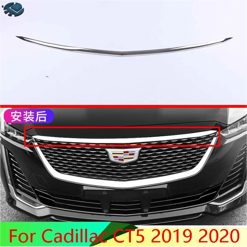 

Для Cadillac CT5 2019 2020 передняя крышка из нержавеющей стали капот гриль решетка бампер для губ сетчатая накладка литье