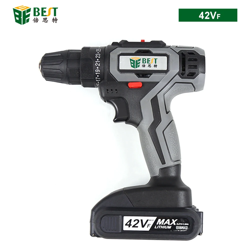 42VF Electric Screwdriver Cordless Drill Set Impact 2-Speed Lithium-ion Battery Rechargeable Power Mini Cordless Electric Drills