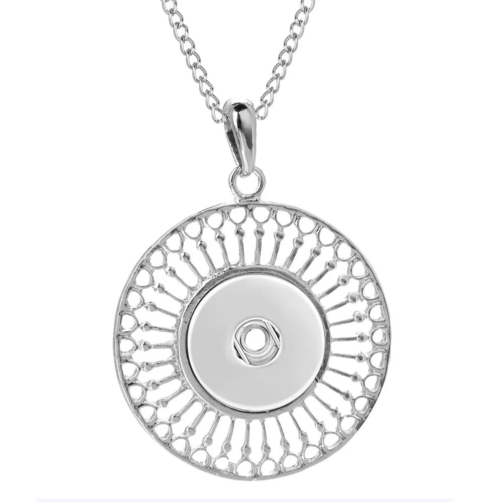 Fashion Snap Button Jewelry Necklaces Dragonfly Flower Charms Snap Necklace Fit DIY 20MM 18mm Snap Buttons Pendant Necklaces