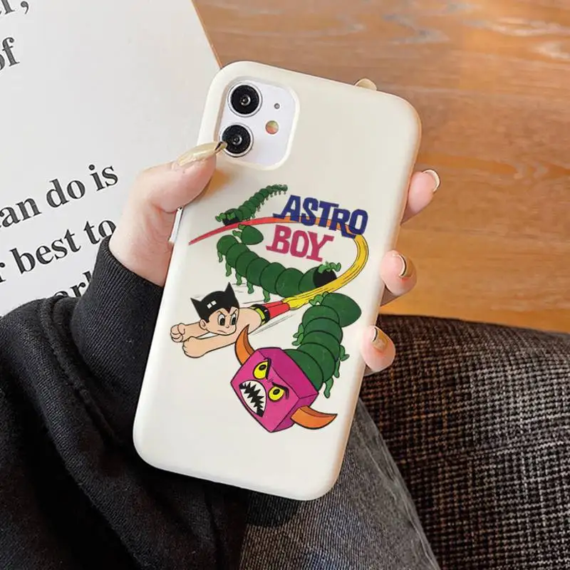 Japanese anim Astro Boy AstroBoy Phone Case Soft Solid Color for iPhone 11 12 13 mini pro XS MAX 8 7 6 6S Plus X XR
