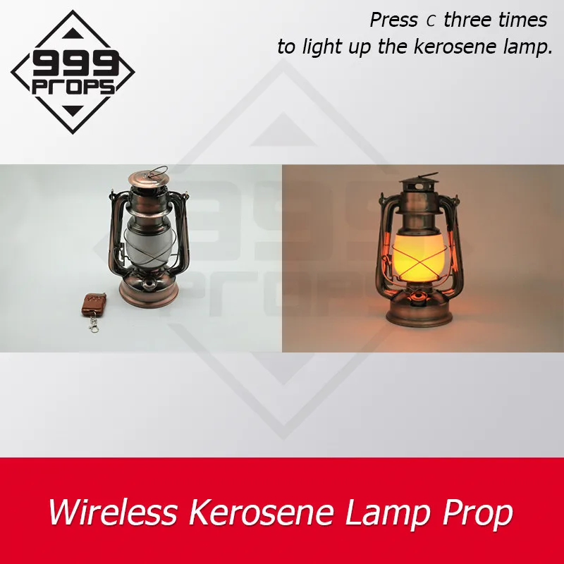 ER puzzles live-action escape room game wireless kerosene lamp lantern prop chamber room devices supplier