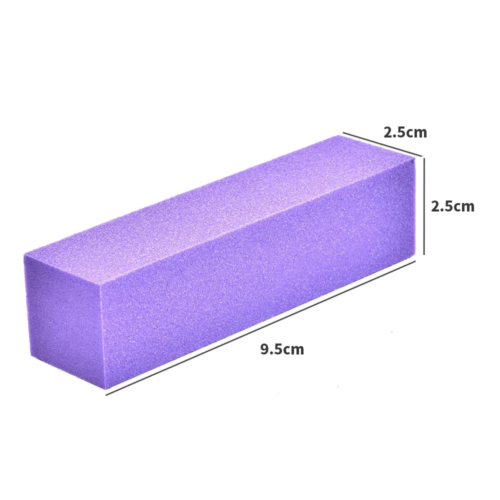 10 قطعة/المجموعة الأظفر الرملي الإسفنج عازلة كتلة الملونة مسمار الفن طحن تلميع ملفات الأظافر مانيكير باديكير أداة DIY المنزل