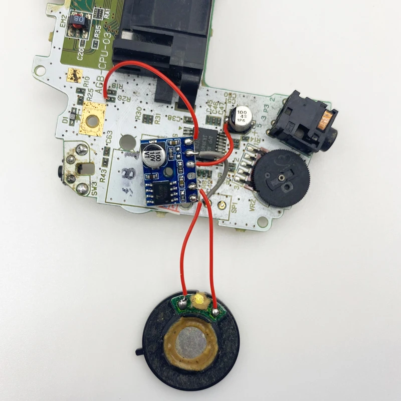 5 قطعة لا حاجة قطع مضخم رقمي صغير مجلس حجم يصل وحدة ل Gameboy اللون مقدما GBC GBA الصوت الصوت تعزيز الصوت