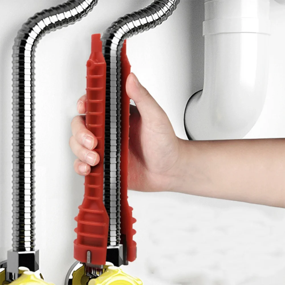 5 In 1 Flume chiave antiscivolo lavello da cucina chiave di riparazione rubinetto del bagno assemblaggio idraulico chiave di installazione strumenti per la casa