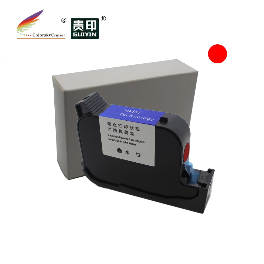 P127 Fast Dry Pigment Ink Inkjet Cartridge Replacement for Hand held Portable Printer Gun Coder 600DPI Print Height 1/2