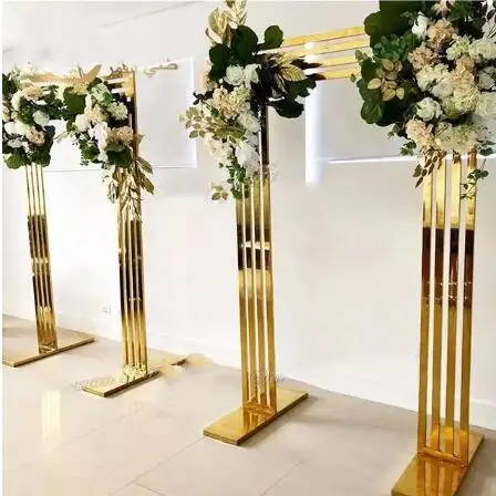 Custom size Wedding decoration for aisle runner walkway Gold frame screen divider wedding decoration backdrop wedding arch