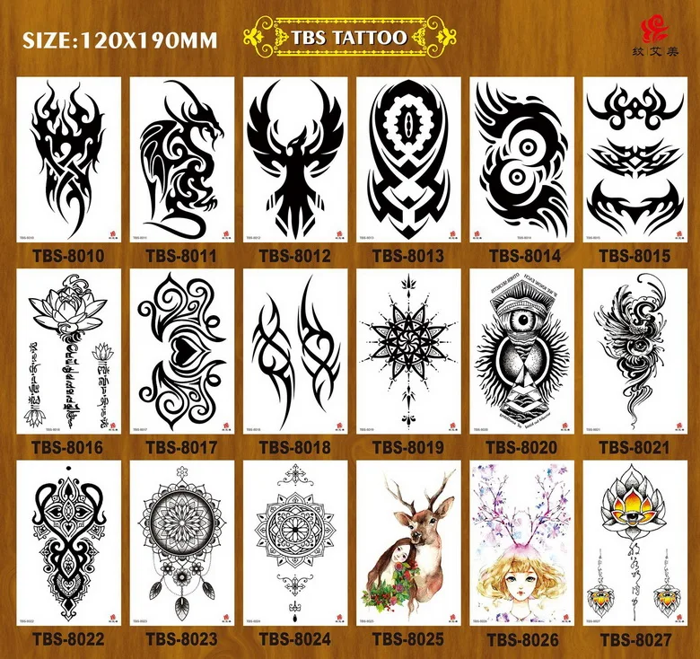 

Waterproof Temporary Tattoo Stickers Beauty Flower Fashion Fake Sleeve Flash Art Women Cool Body Arm Men TBS 1000pcs/lot