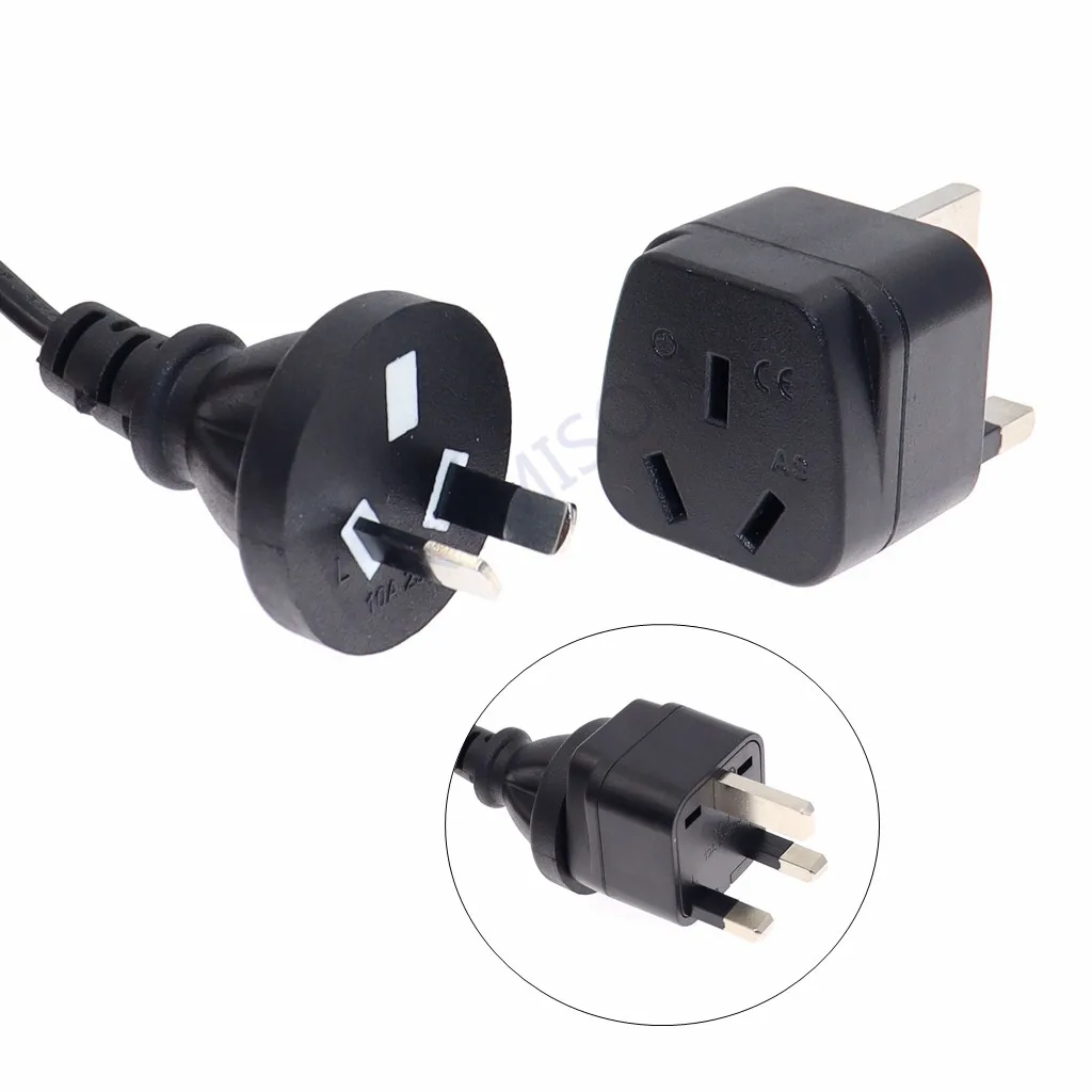 Au 2pin 3 pinos para uk plug adaptador austrália para reino unido type-g conversor argentin nova zelândia china viagem conversão plug 13a 250v