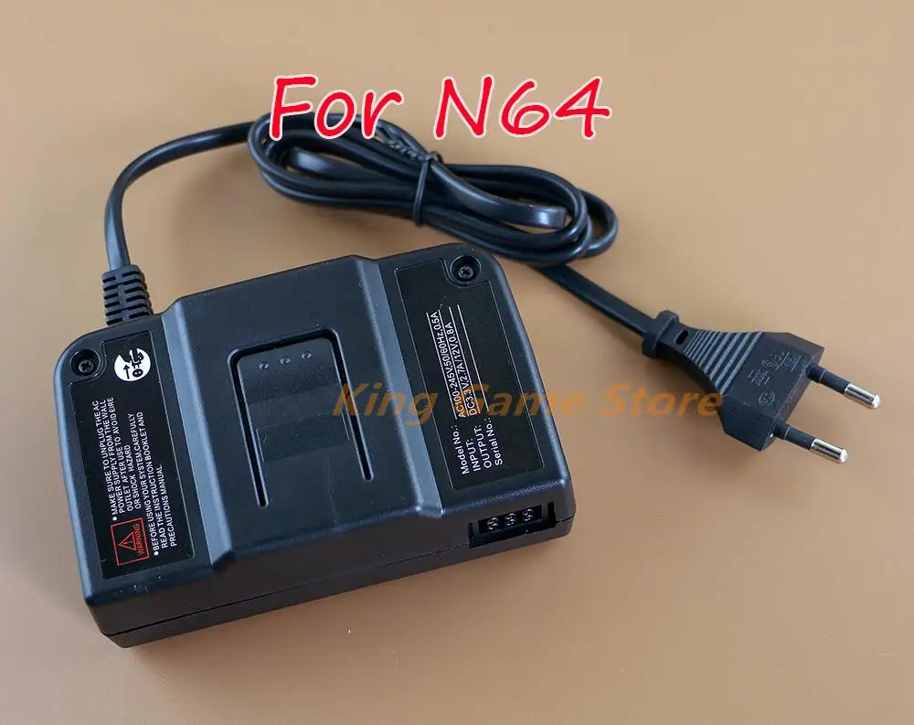 

1pc Replacement Black Power Supply Adapter AC100-245V DC Charger EU /US Plug Wall Charger For N64 Console