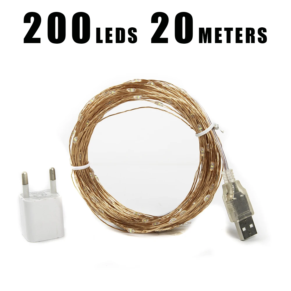 120M 1200 LED String Fairy Lights Christmas Plug In for Outdoor Wedding Party Holiday Garden Outdoor Bedroom Decoration