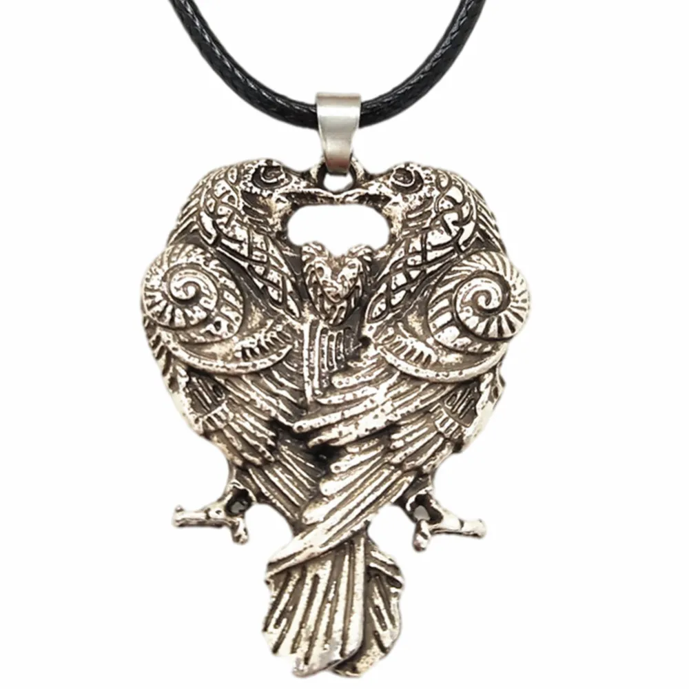 Norse Viking Odin Raven Amulets And Talismans Pendants Necklaces For Women Men Jewlery Dropshipping