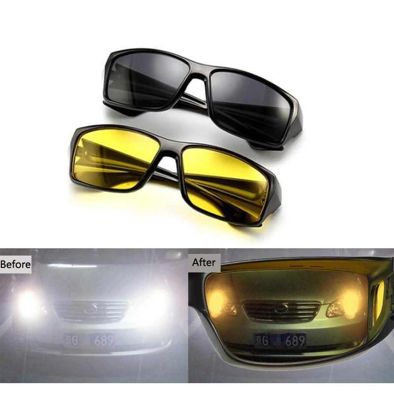 Night Vision Driver Goggles Car Driving Sun Glasses For Ford Focus 2 1 Fiesta Mondeo 4 3 Transit Fusion Ranger Mustang KA S-max