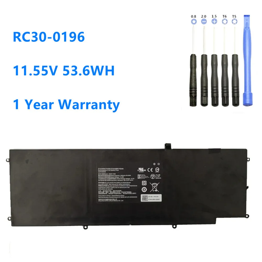 HAZEL RC30-0196 Laptop Battery for Razer Blade Stealth 2016 v2 i7-7500U RZ09-0239 RZ09-0168 RZ09-01682E22 RZ09-0196