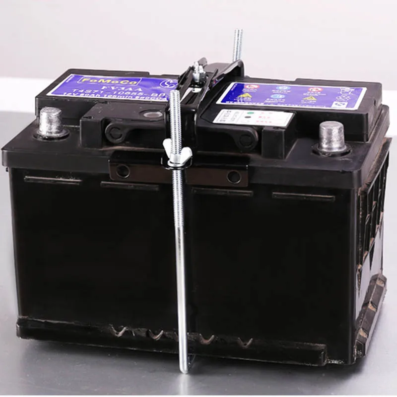 Universal Adjustable Battery Holder Stabilizer Mount Storage Rack Fixed Bracket Stand Automob Battery Hold Down Set