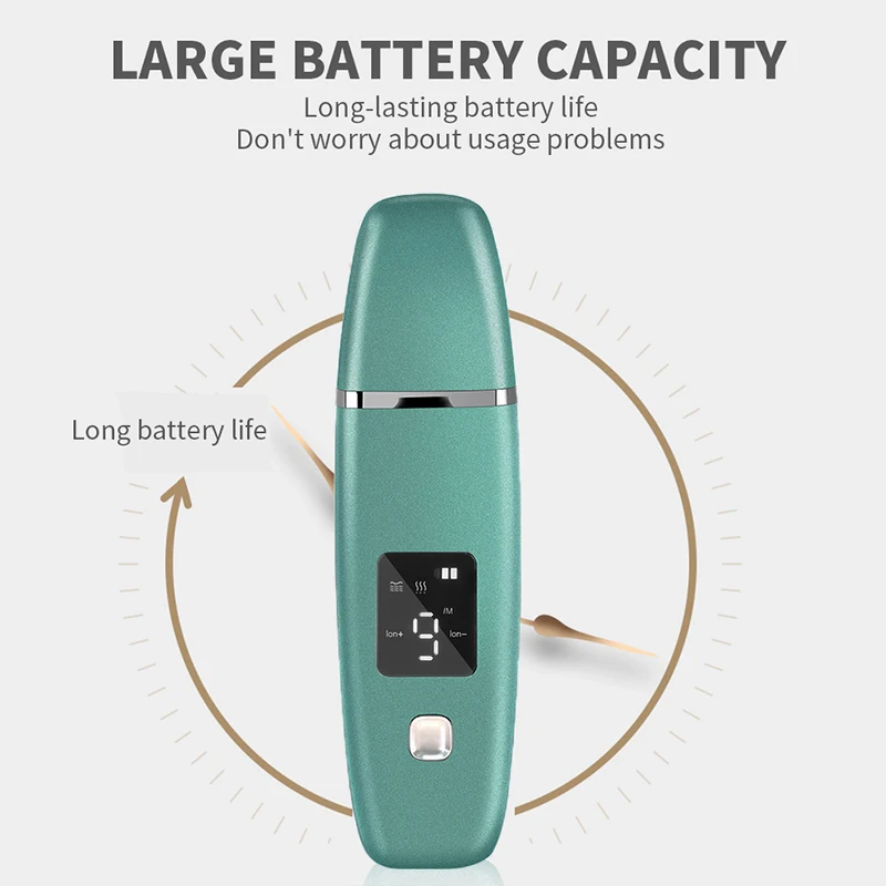 Limpiador ultrasónico para la piel, espátula Facial con vibración, eliminador de espinillas, pala de limpieza, Peeling de cavitación