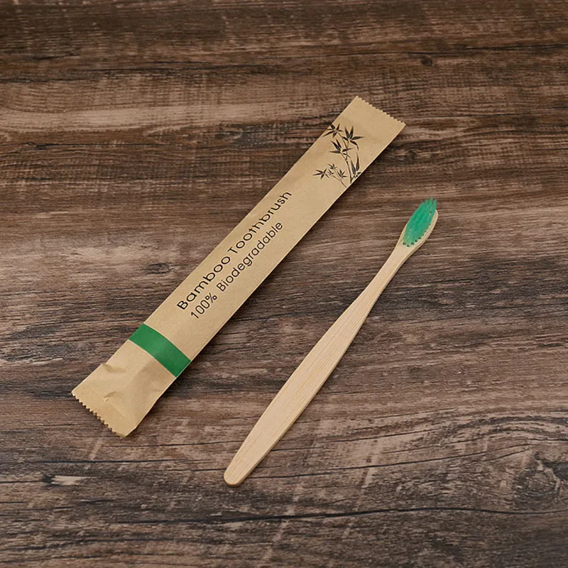 New style eco friendly toothbrush Bamboo Resuable Toothbrushes Portable Adult  Wooden Soft Tooth Brush for Home Travel Hotel use