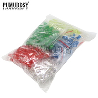 500PCS/LOT 5MM LED Diode Kit Mixed Color Red Green Yellow Blue White Led Light DIY Kit