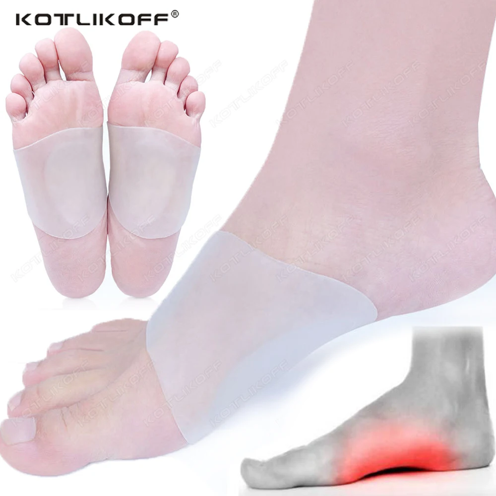 

Silicone Gel Orthopedic Insoles Flat Feet Arch Support Pads For Shoes Men Women Foot Valgus Varus Sports Insoles Shoe Inserts