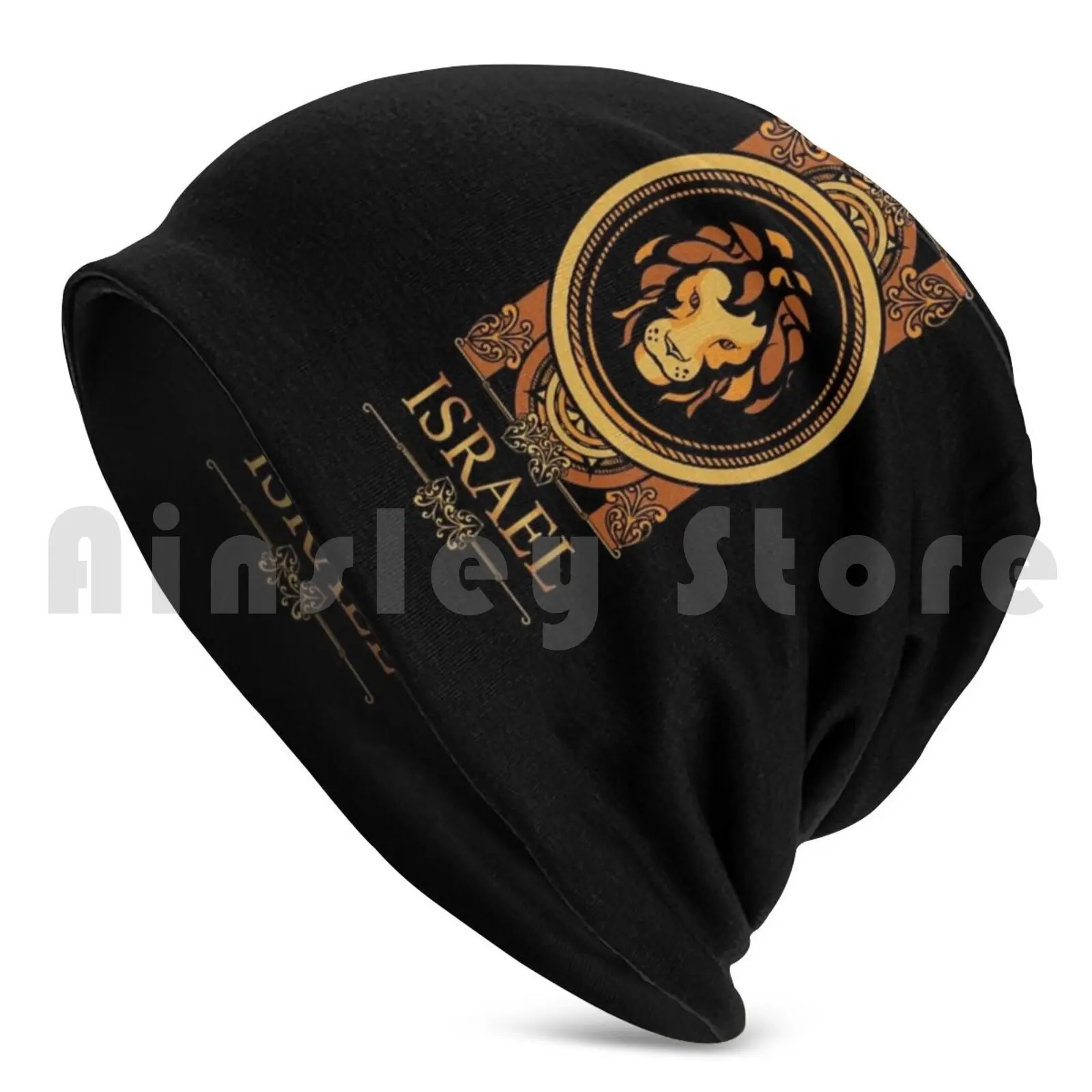 Israel Name-Lion Leo Star Sign Named Israel Beanies Knit Hat Hip Hop Zodiac Star Sign Birthday Leo July 23rd To