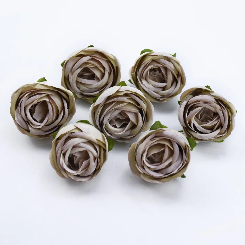 50/100 Stück Künstliche Blumen Seidenrosen Knospen DIY Geschenke Süßigkeitenbox Festival Dekoration Heimzimmer Hochzeit Brautaccessoires Ausverkauf – Detail 19