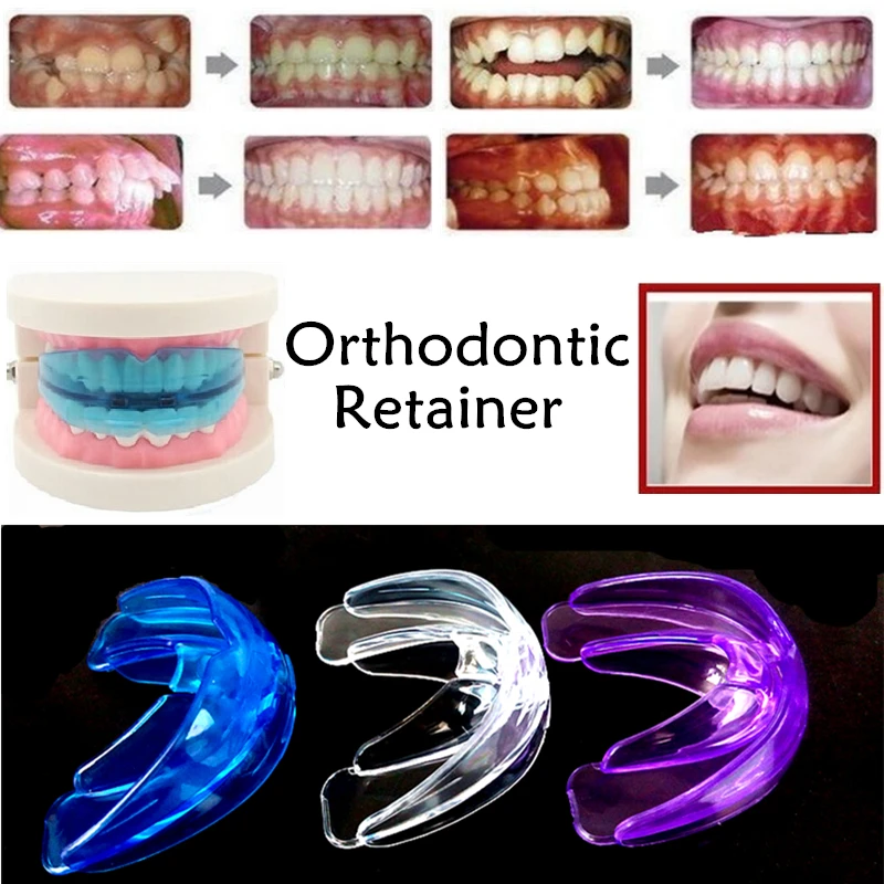 

3 Color Dental Dentis Lab Oral Orthodontic Appliance Trainer Tooth Correction Buck Braces Teeth Retainer Brace