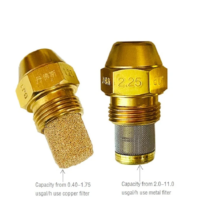 Waste oil burner nozzle 60 Degree solid cone oil burner spray nozzle,heavy oil burner nozzle,misting oil Jet,