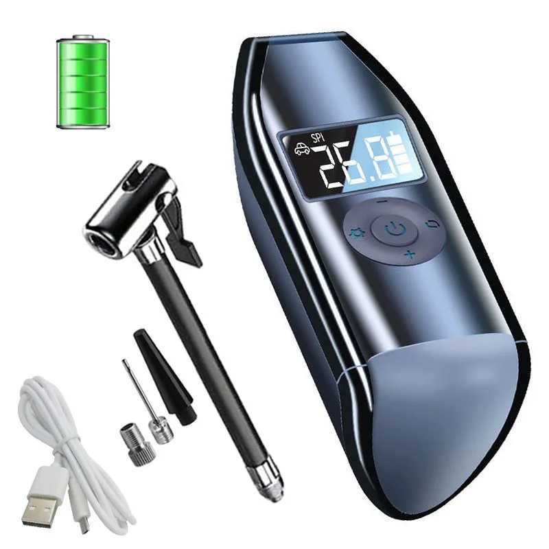 Portable mini Air Pump Electric Bicycle Air Inflator 120PSI Car Air Compressor Motorcycle Air Pump Tire Pump Car Tyre Inflatable