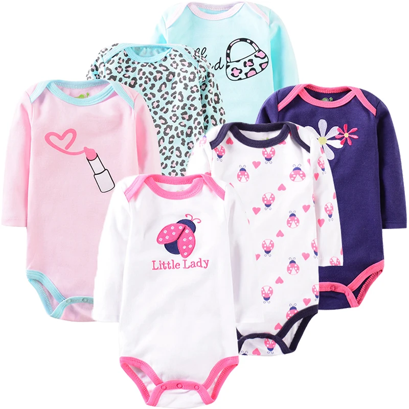 Combinaison d\'automne à manches longues pour bébé fille, 3 pièces, body en pur coton pour nouveau-né, col rond, ensemble de vêtements pour garçon,