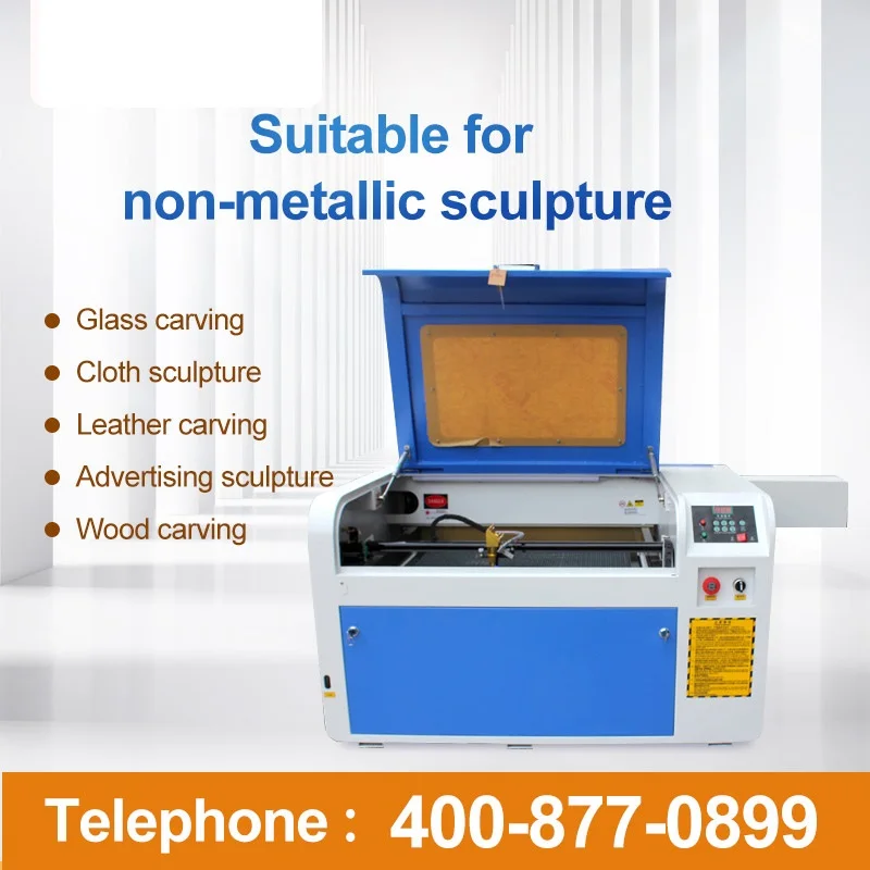 Factory Price 50W/60W/80W/100W CO2 4060 Laser Cutting Machines To Sea Port With High Quality Laser Engraving Machines