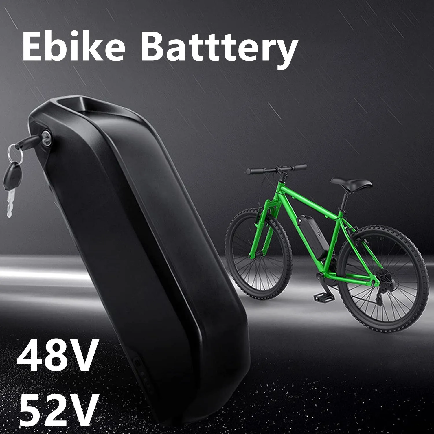 

48V 52V Ebike Battery Pack 13Ah 17.5Ah Electric Bicycle 18650 Lithium ion Batteries Fit 500W 750W 1000W Bafang BBS02 BBS03 BBSHD