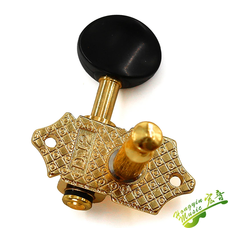 Taiwan 1SET 2L2R Ukulele Tuning Pegs Button Strings Tuners Head Accessories Ukulele Part +4 Screws High Qulity Golden