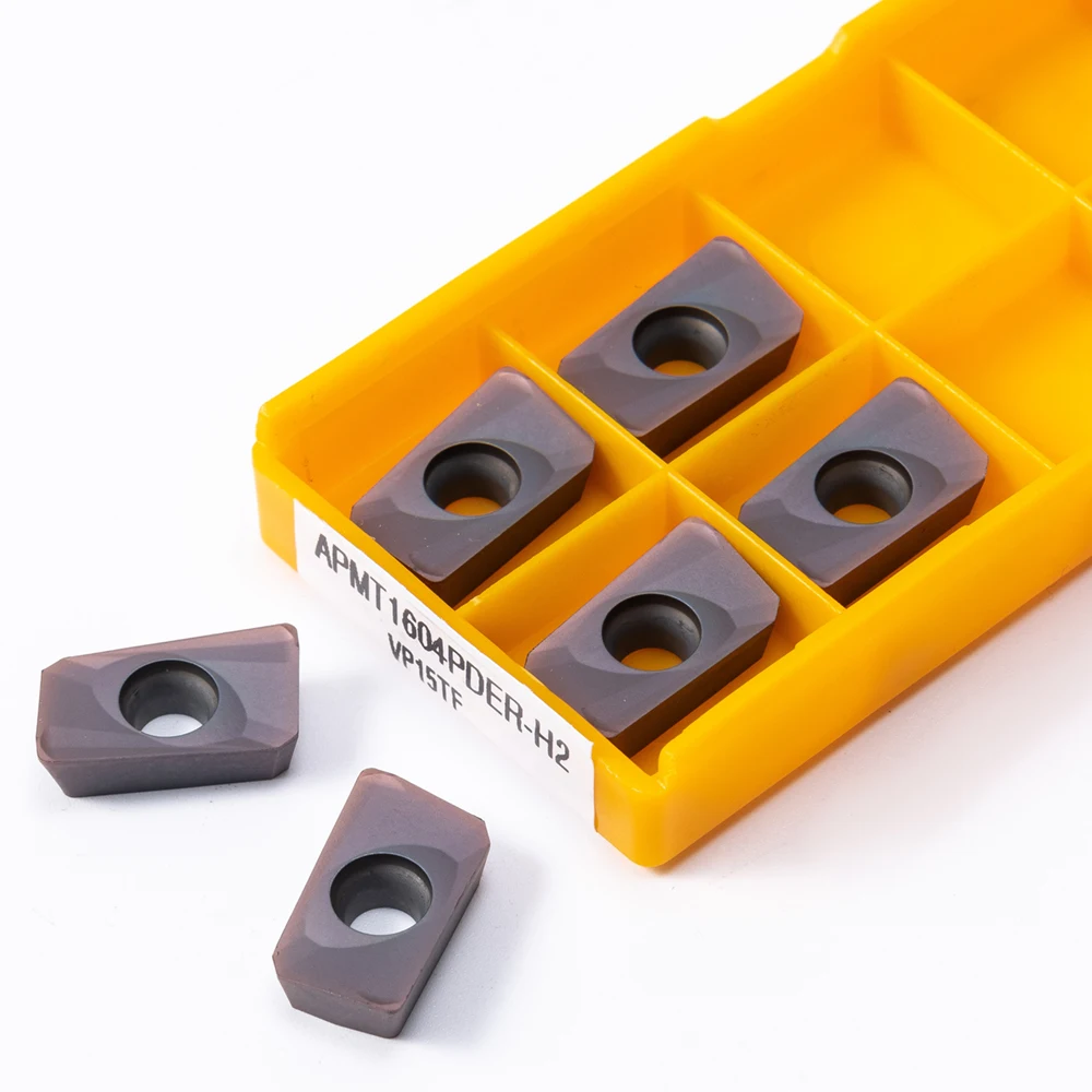 APMT1604 M2 H2 VP15TF Aluminum Internal Metal Turning Tool APMT 1604 High Quality CNC Machine Carbide Turning Insert Tool 10PCS