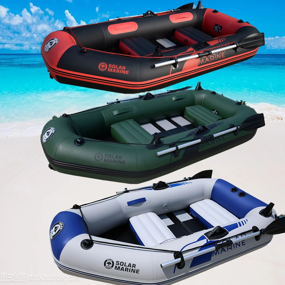 

2 Person Wear-resistant Thickening Rowing Kayak 2 M Inflatable Boat PVC Fishing Boat With Paddles For Adults and Children