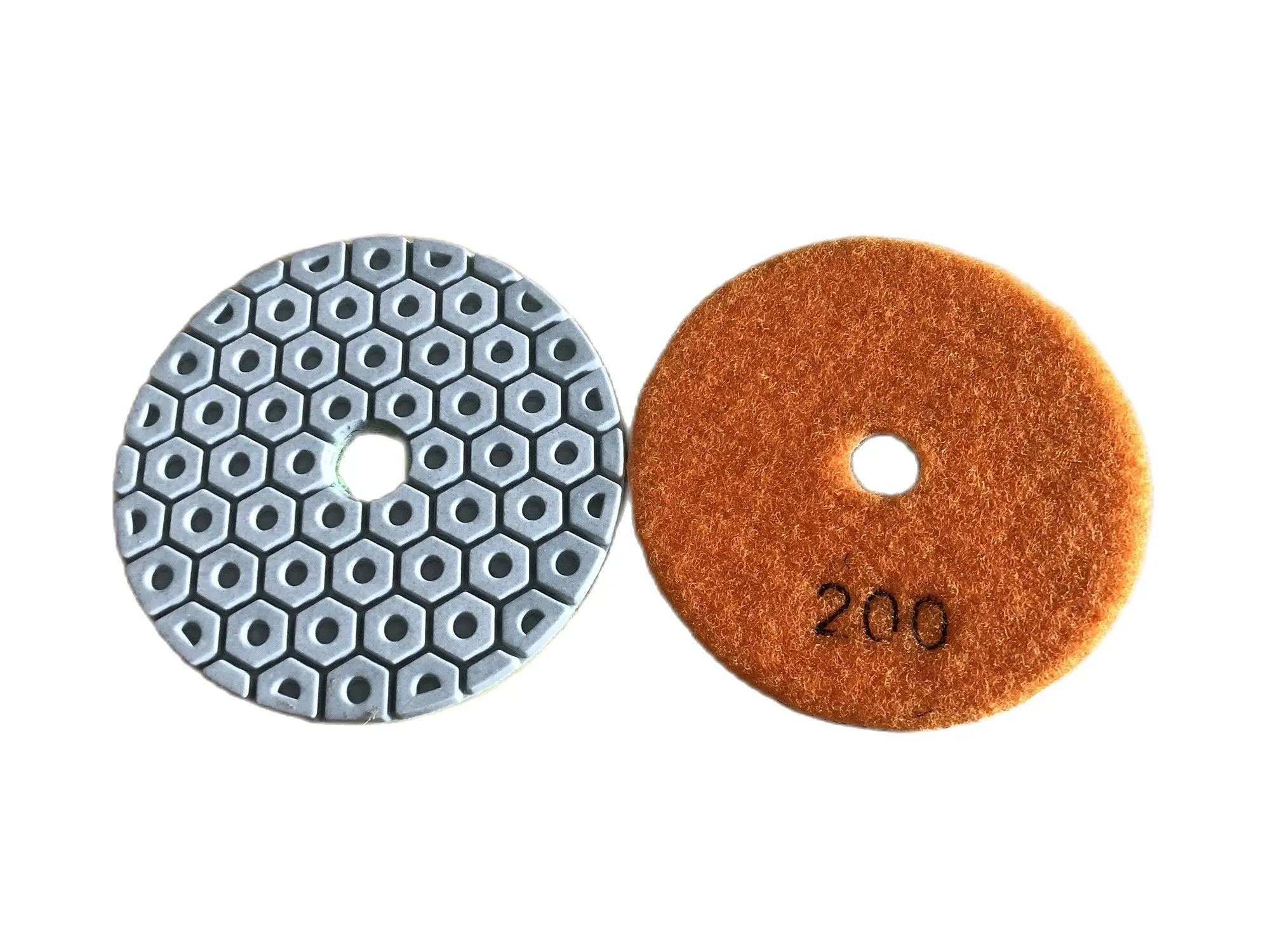 4 Inch 100MM White Abrasive Diamond Polishing Pad Wet Polishing Disc Stone Marble Granite Grinding Sheet Sanding Polishing Plate