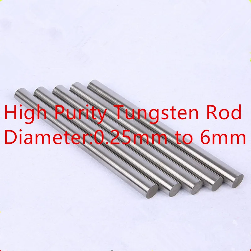 High Purity Metal Tungsten Rod Polished Tungsten Tube Tungsten Electrode Special for Scientific Research